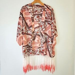 EST 1946 Tassel Paisley Kimono Size XL